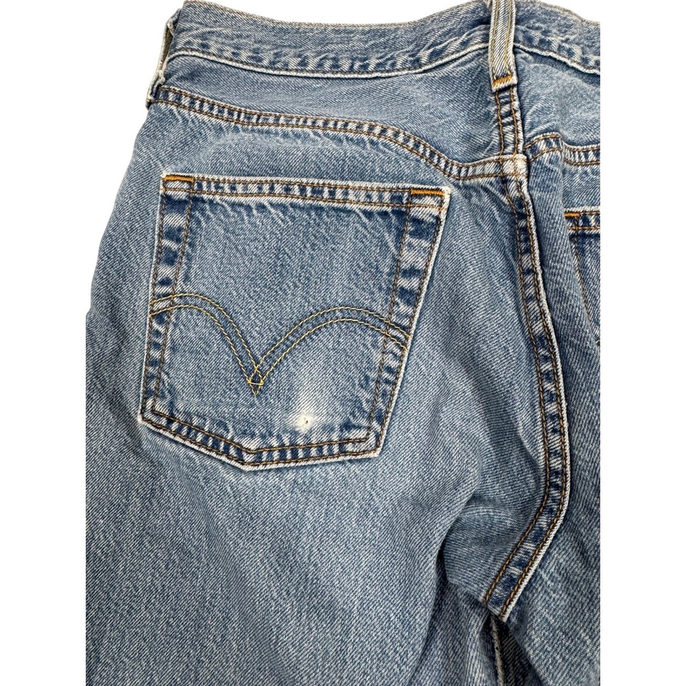 Levis 501 CT Custom Tapered Light Wash Button Fly Straight Leg Jeans Womens - Picture 6 of 10